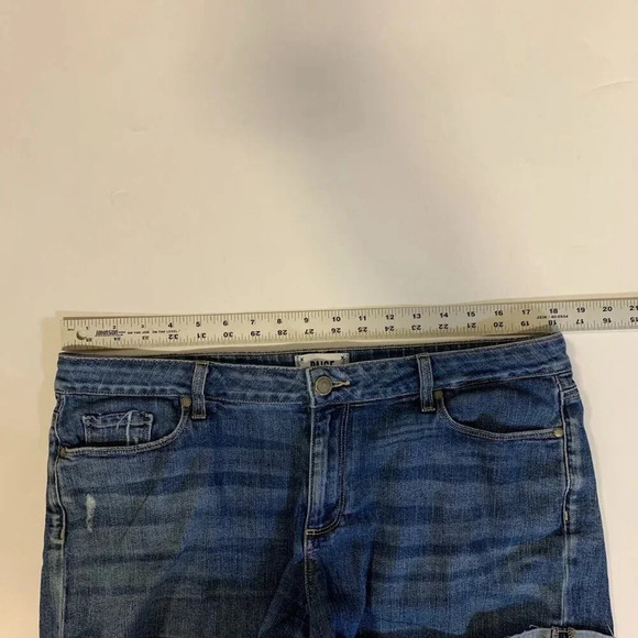 Paige Women's Jimmy Jimmy Stretch‎ Distressed Cutoff Shorts in Ares Dest Size 31 - Picture 10 of 13